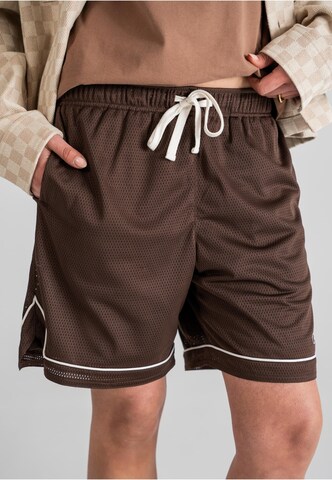 Loosefit Pantalon Prohibited en marron