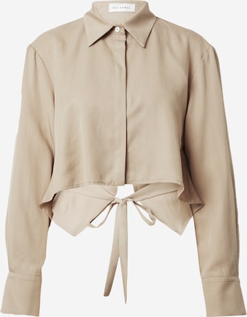 OH APRILBluza 'Mélie' - bež boja: prednji dio