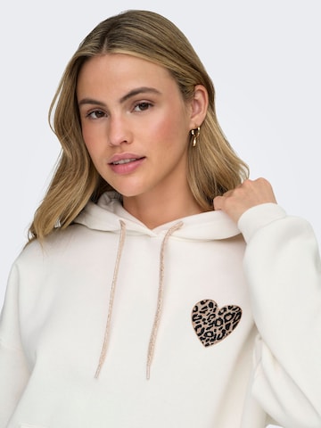 Sweat-shirt 'ONLDAZE' ONLY en blanc