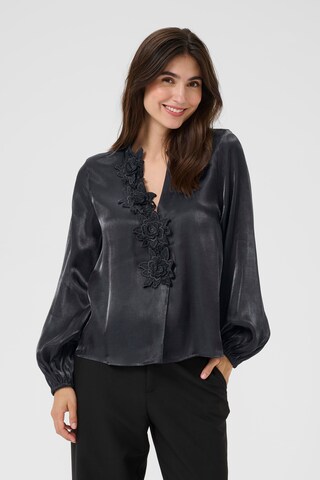 CULTURE Blouse 'Fiola' in Zwart: voorkant