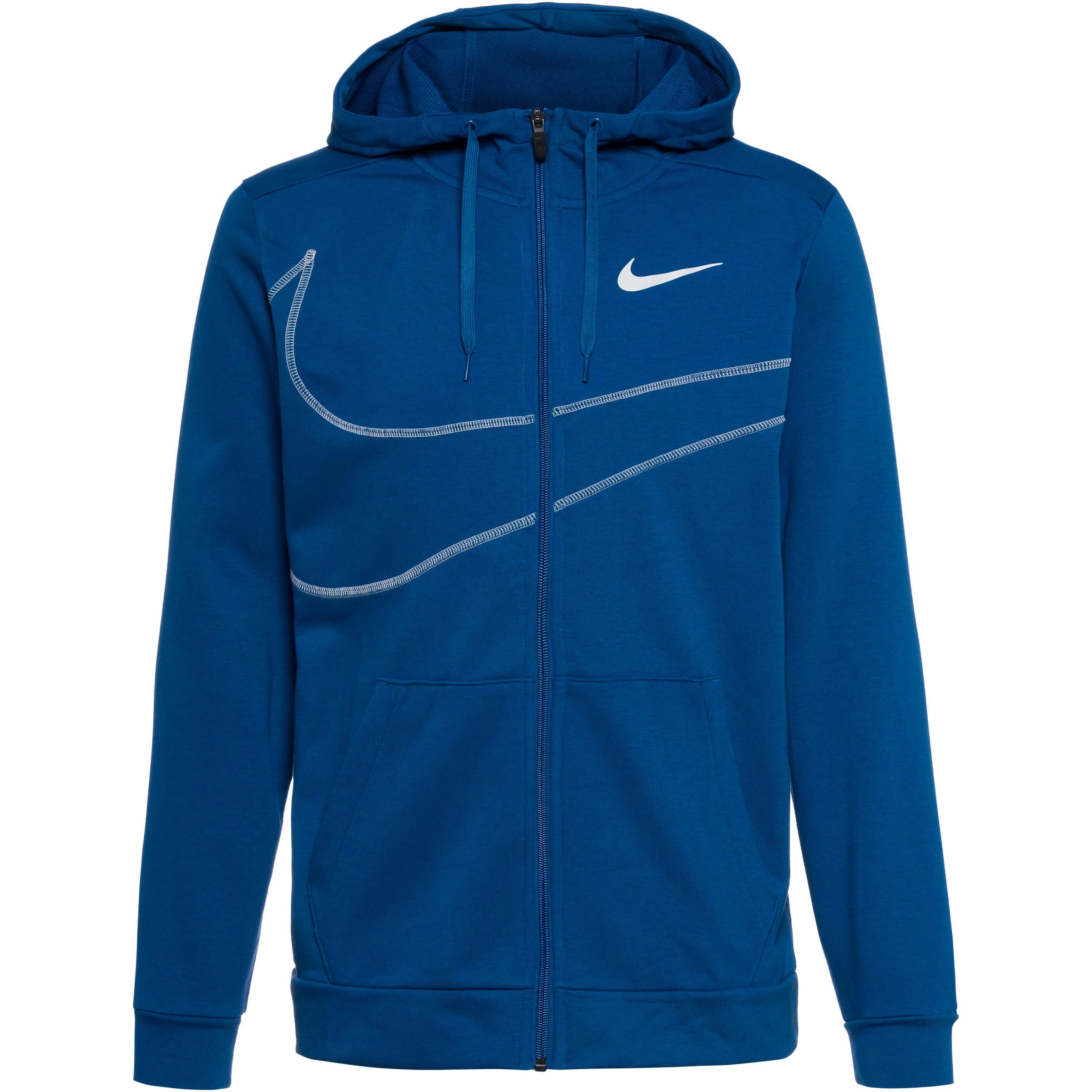 NIKE Athletic Zip Up Hoodie ENERGY in Aqua ABOUT YOU