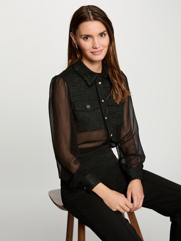 Morgan - Blusa 'CTIDA' en negro: frente