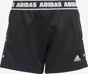 ADIDAS SPORTSWEAR Regular Workout Pants in Black: front