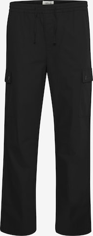 !Solid Loose fit Cargo Pants 'Lauritz' in Black: front