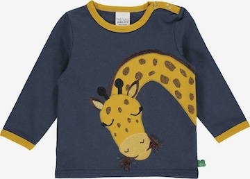 Fred's World by GREEN COTTON Shirt 'Hello Giraffe' in Blue: front