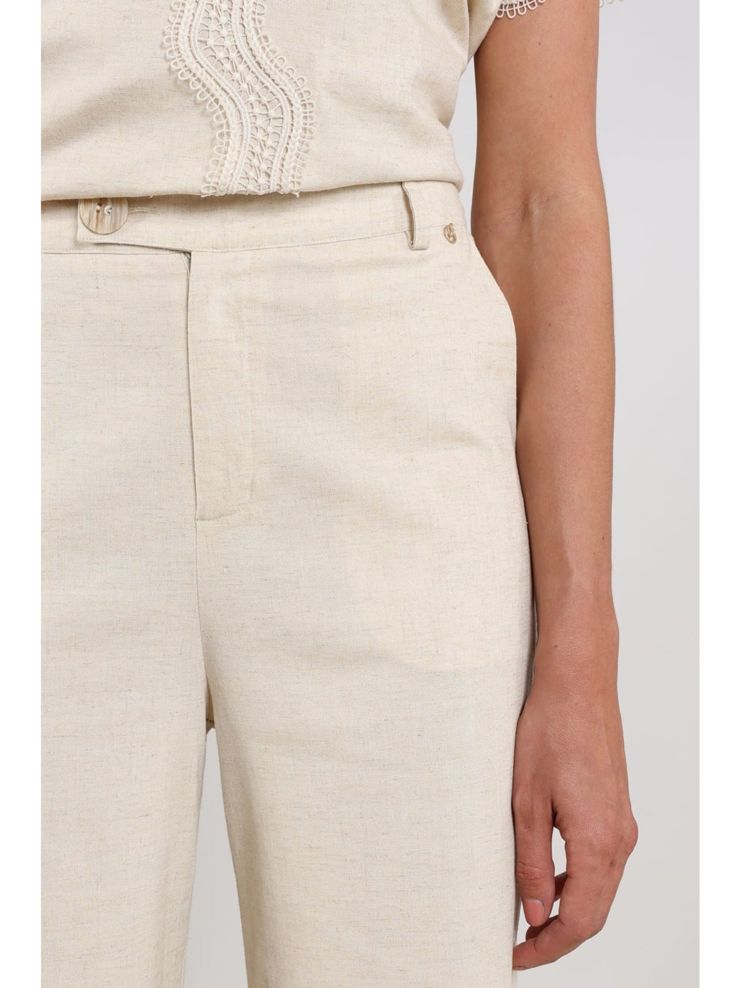 nukus Baggy Trousers 'Eline' in Beige