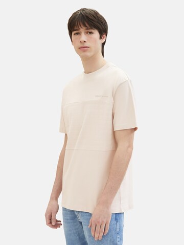 T-Shirt TOM TAILOR DENIM en beige