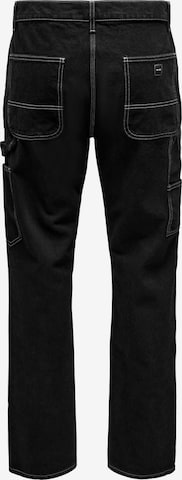 Only & Sons Regular Jeans 'Edge' in Schwarz