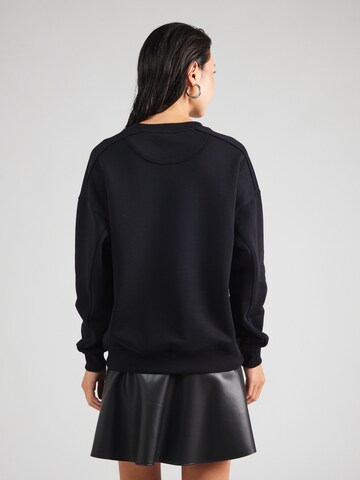 GUESS Свитшот 'TRIANGLE GLITTER' в Черный