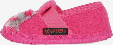 GIESSWEIN Slippers 'Trabening Einhorn' in Pink: front