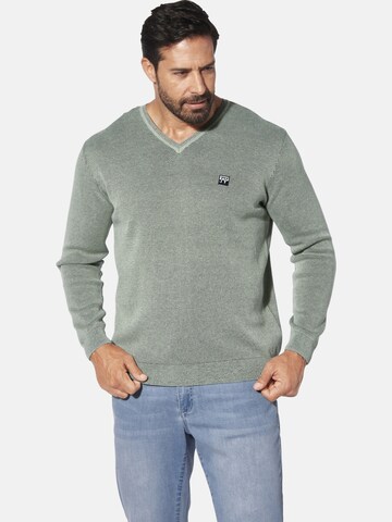 Jan Vanderstorm Pullover 'Keimo' in Grün: Vorderseite