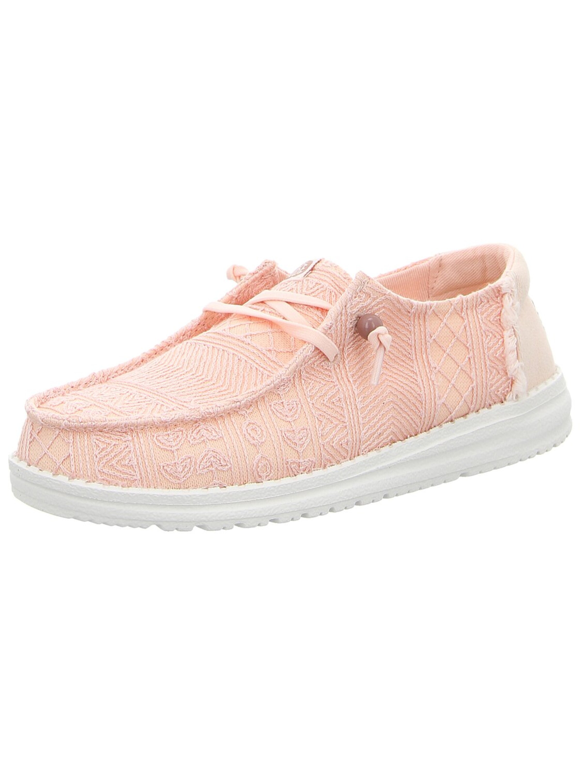 HEY DUDE Athletic Lace-Up Shoes 'Damen Schnürschuh 43112-6ZZ Textil in rosa' in Pink: front