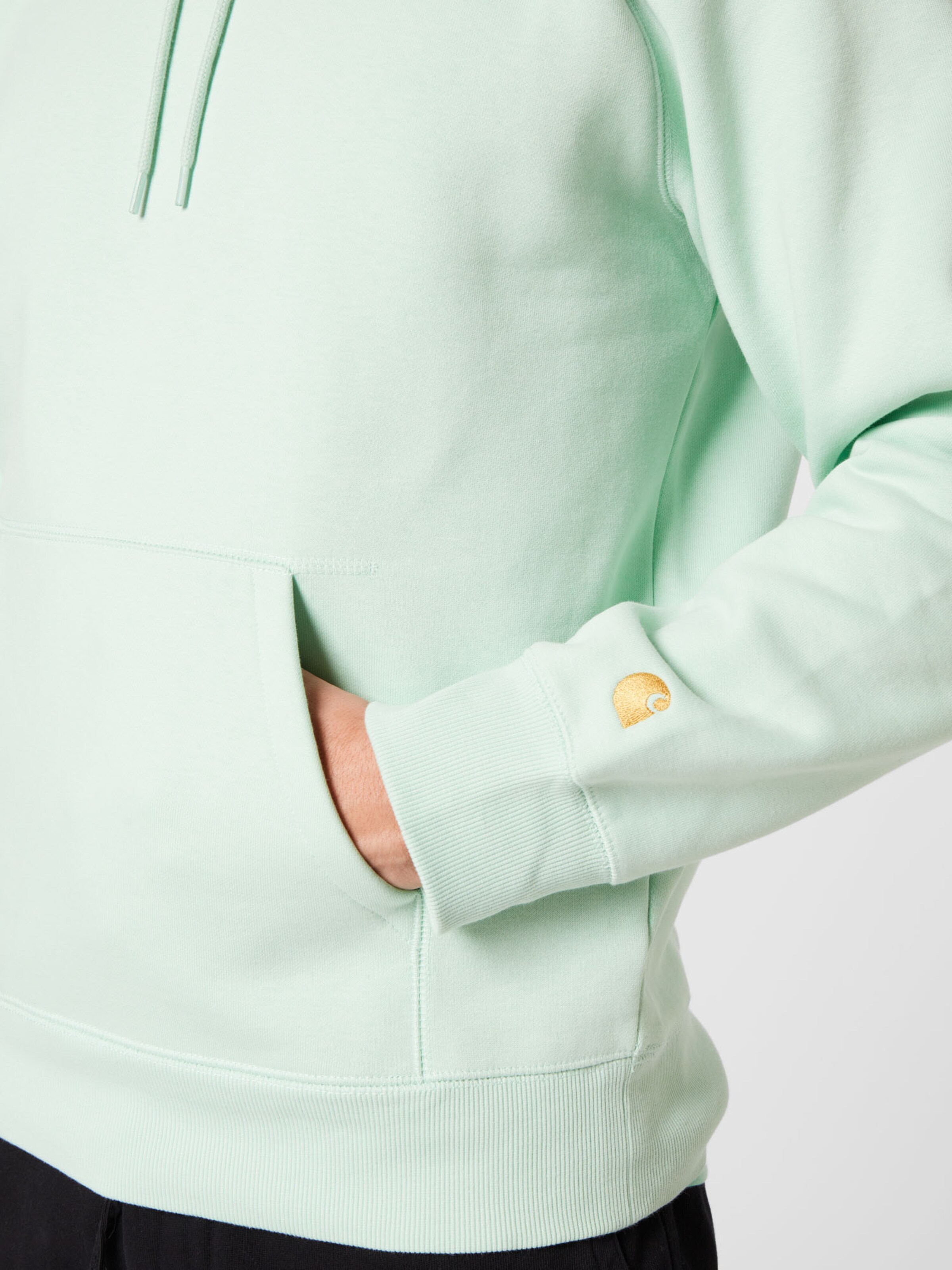 Männer Sweat Carhartt WIP Sweatshirt 'Chase' in Mint - WL19023 Männer Sweat Carhartt WIP Sweatshirt 'Chase' in Mint - WL19023
