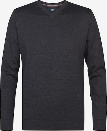 Pull-over Petrol Industries en bleu : devant