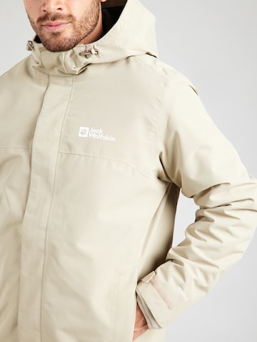JACK WOLFSKIN Μπουφάν πεζοπορίας 'ALTENBERG' σε μπεζ