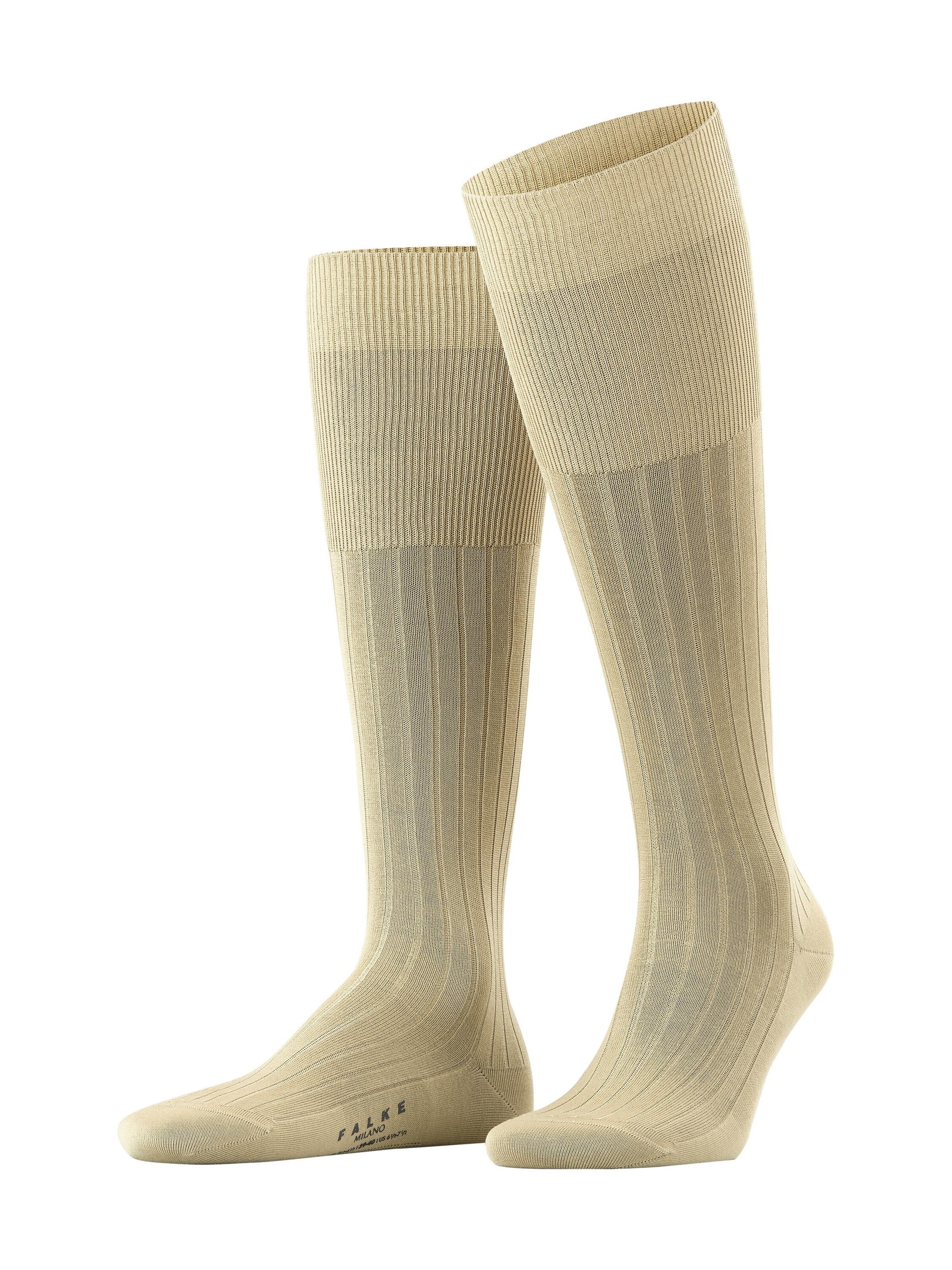 FALKE Knee High Socks 'Milano' in Beige