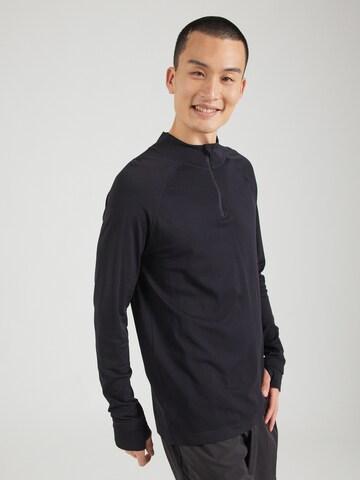 Fabletics Performance Shirt 'THE TRAINING DAY' in Black: front