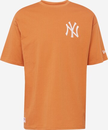 Maglietta 'MLB New York Yankees' di NEW ERA in arancione: frontale