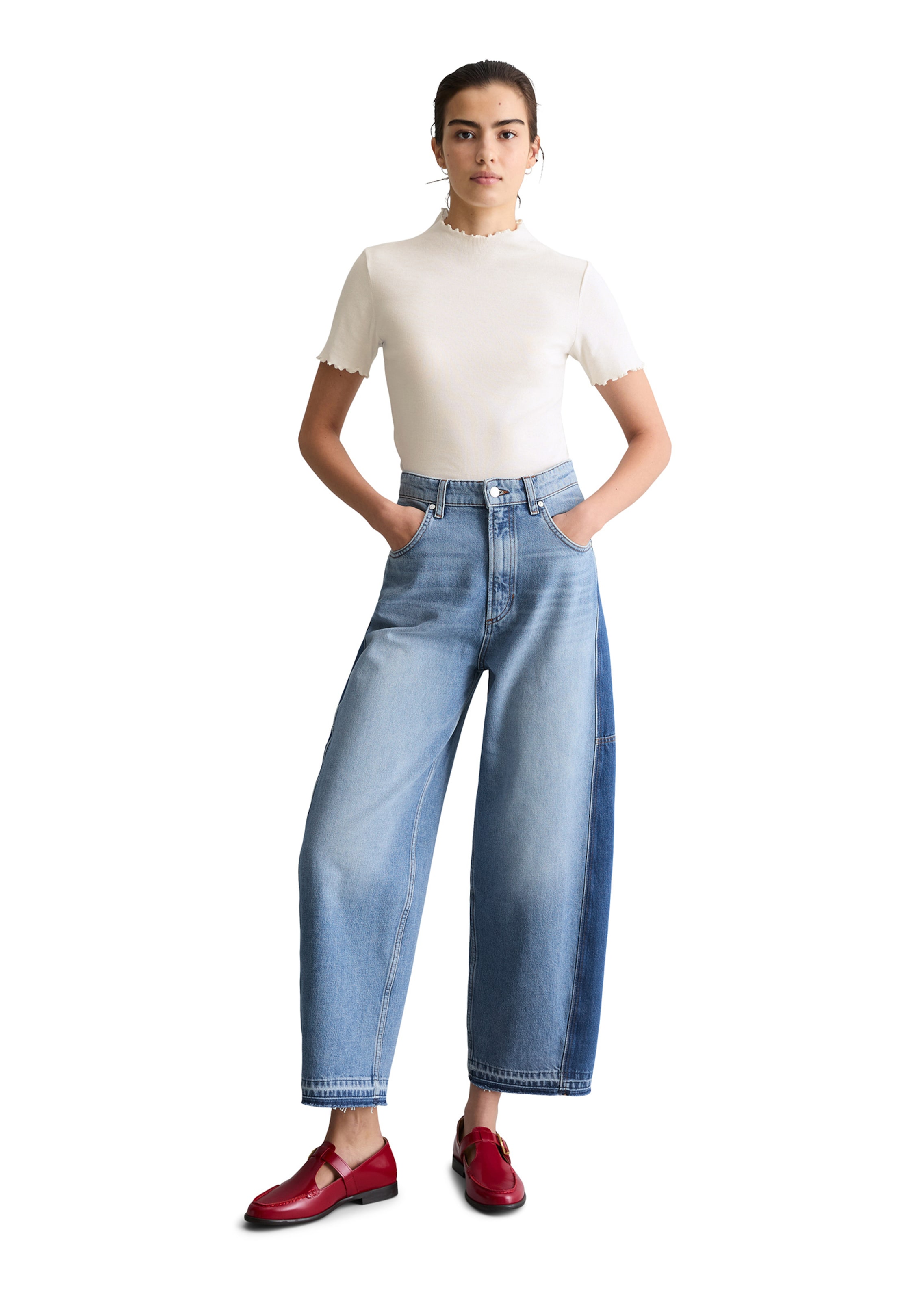 Marc O'Polo DENIM Barrel Jeans 'Enni' in Blau