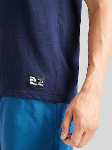 QS Shirt in Blau