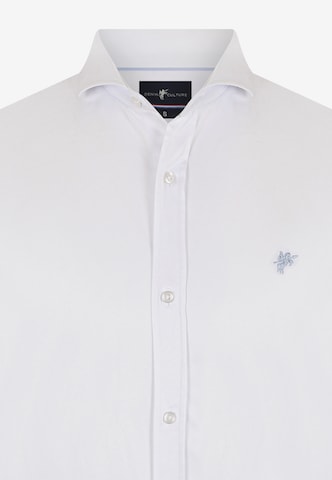 DENIM CULTURE Regular fit Button Up Shirt 'Barnaby ' in White