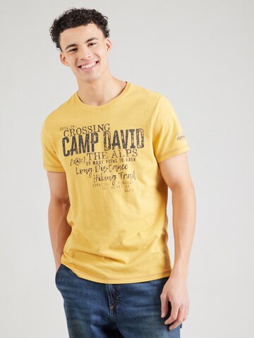 CAMP DAVID Shirt in Yellow: front