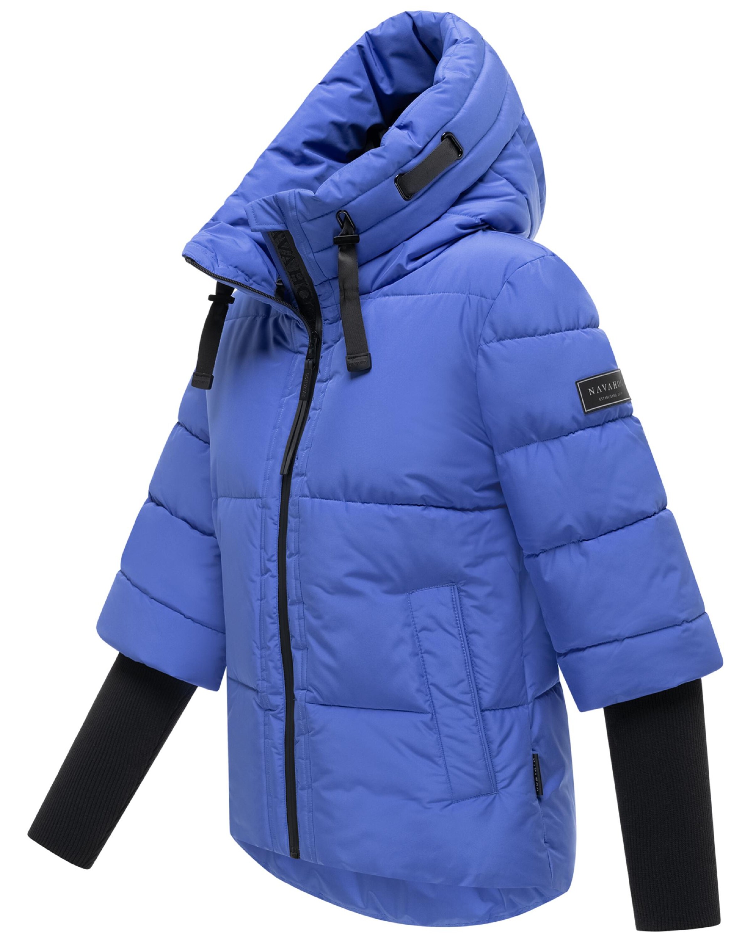NAVAHOO Winterjas 'Lotusherz XIV' in Blauw