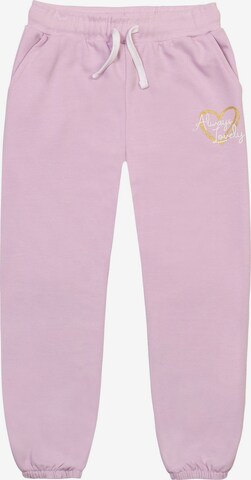 MINOTI Tapered Broek in Roze: voorkant