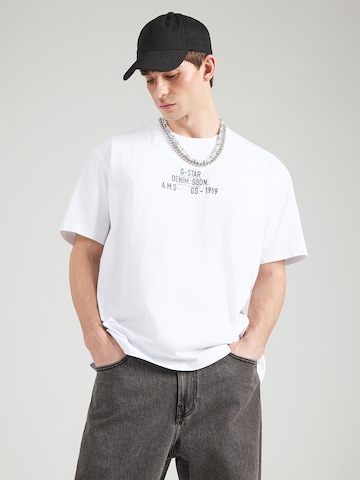 G-STAR Shirt in Wit: voorkant