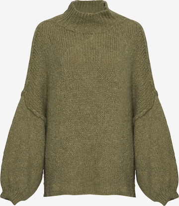 Lilavie Oversized Sweater ' Maraa ' in Green: front