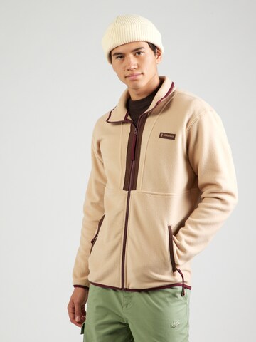 COLUMBIA - Chaqueta polar funcional 'Backbowl II' en marrón: frente