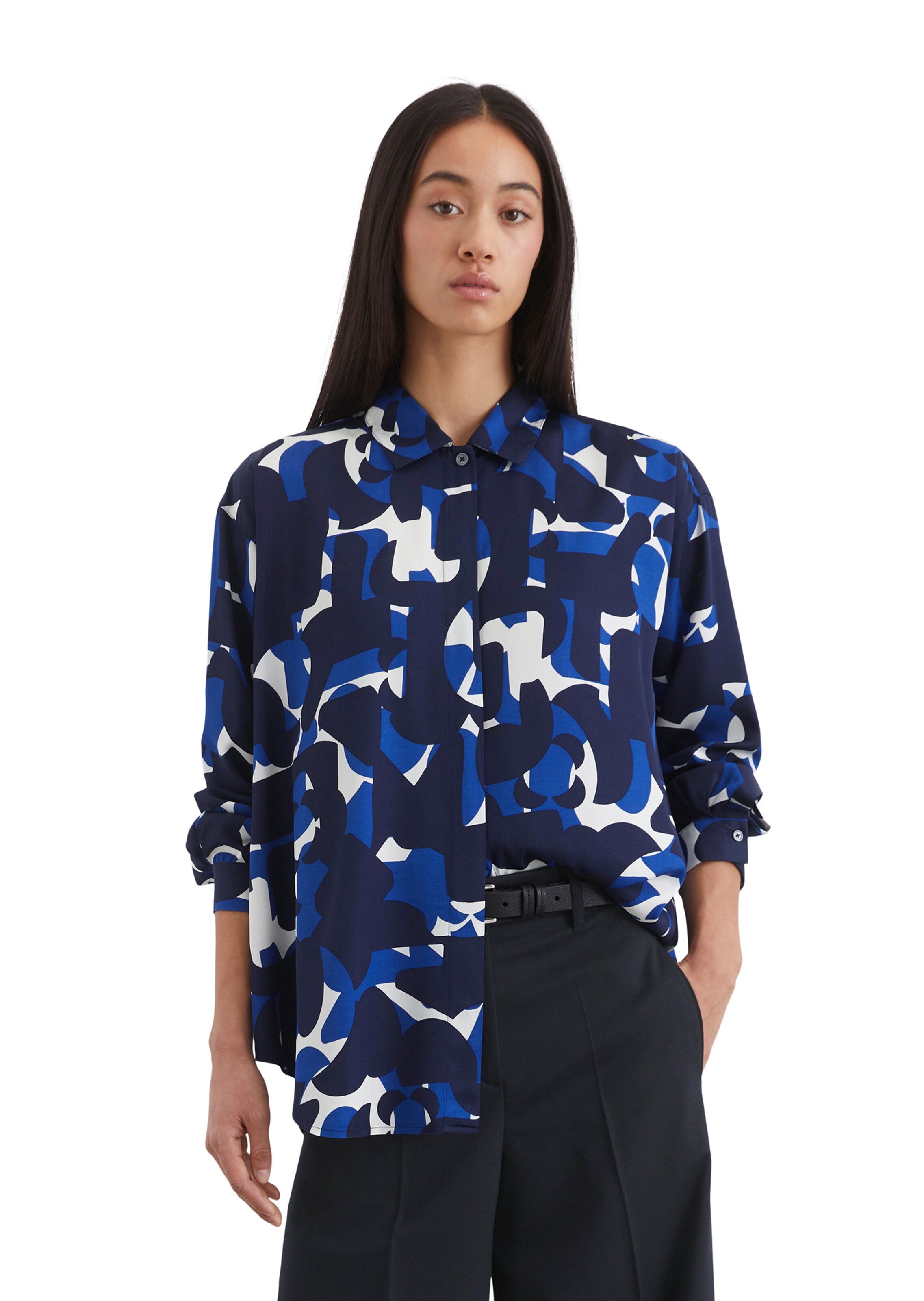 Marc O'Polo Блузка в Синий: спереди