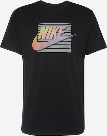 Nike Sportswear Shirt 'FUTURA' in Zwart: voorkant