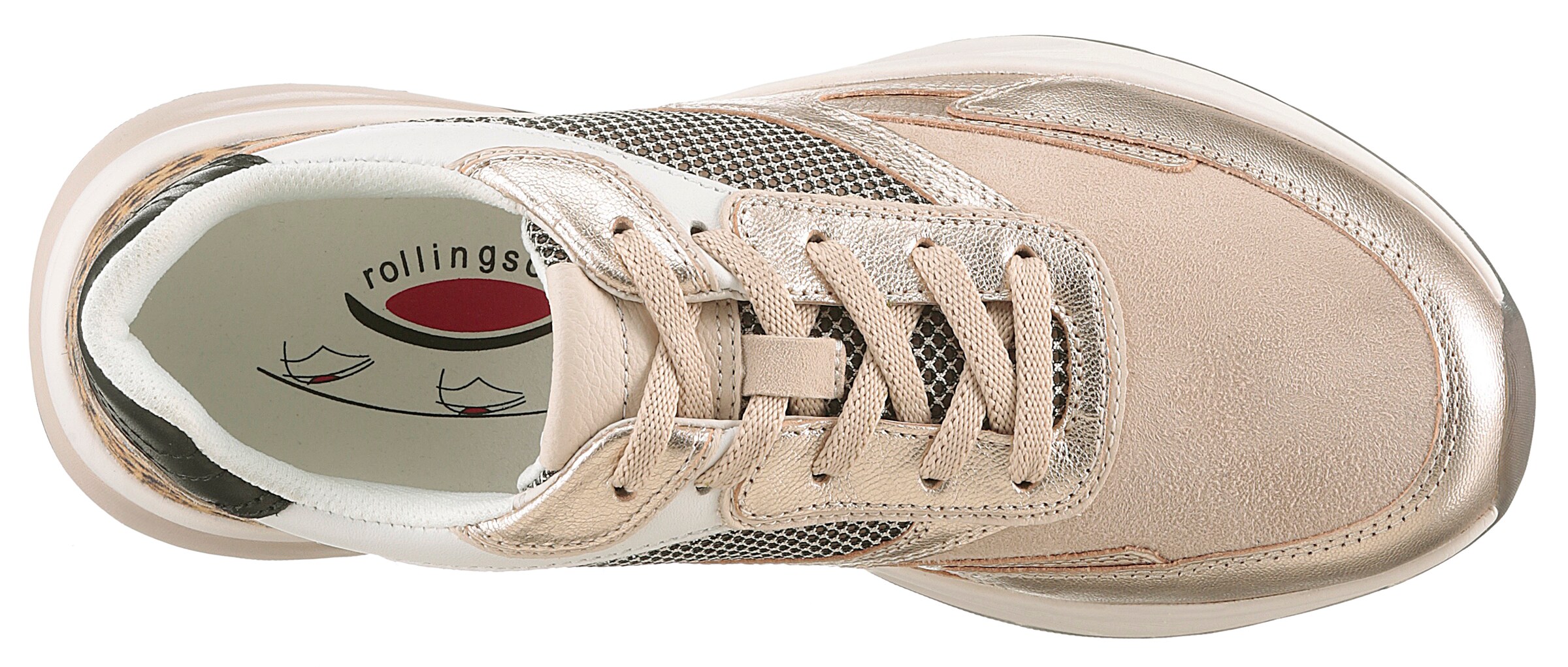 Gabor Rollingsoft Sneaker in Beige