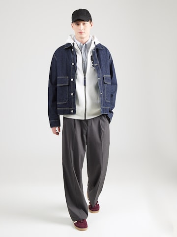 CAMP DAVID - Sudadera con cremallera en blanco