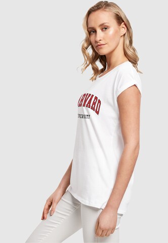Merchcode Shirt 'Harvard University - Script' in White