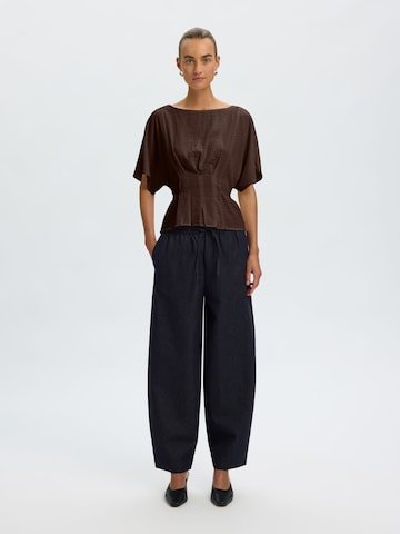 SELECTED - Blusa 'SLFMatilda' en marrón