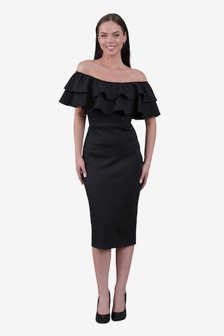 Robe de cocktail WOMAN VISION en noir : devant