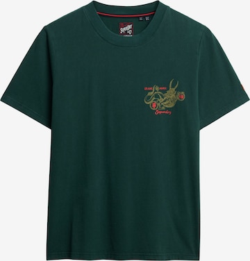 Superdry & Co Shirt 'Tokyo Narrative' in Groen: voorkant