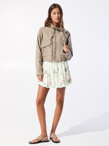 Pull&Bear Spódnica w kolorze zielony