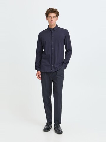 Casual Friday Slim fit Button Up Shirt 'CF Arthur' in Blue: front
