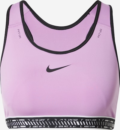 NIKE Soutien-gorge de sport en violet / noir / blanc, Vue avec produit