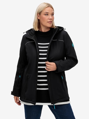 SHEEGO Outdoor Jacket in Black: front