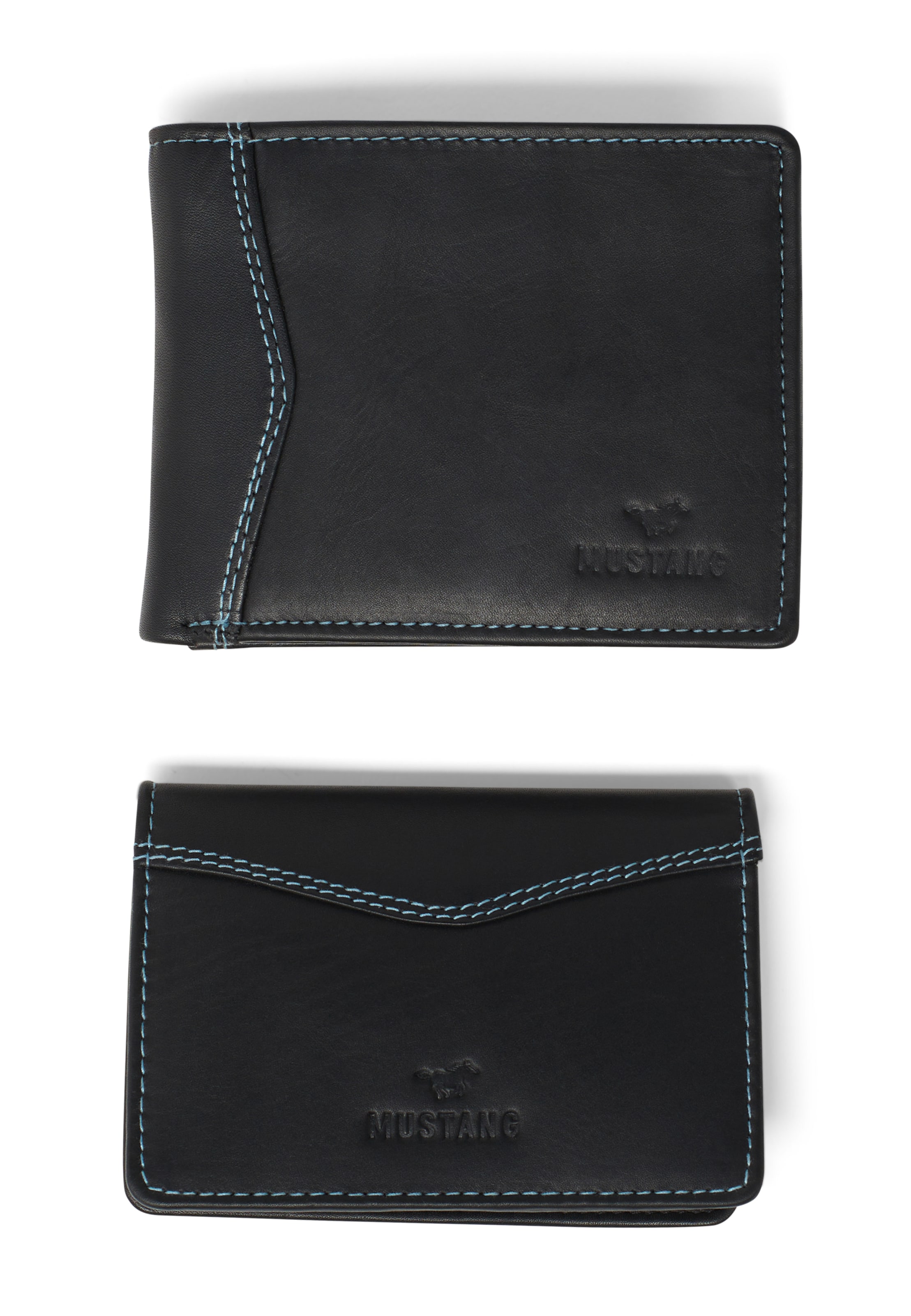 MUSTANG Wallet in Black: front