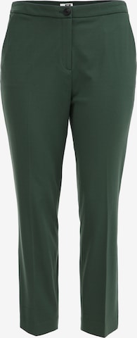 Slimfit Pantaloni con piega frontale di WE Fashion in verde: frontale