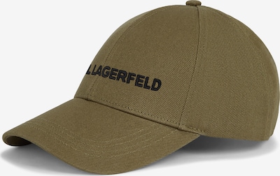 Kepurė 'Essential' iš Karl Lagerfeld, spalva – alyvuogių spalva / juoda, Prekių apžvalga