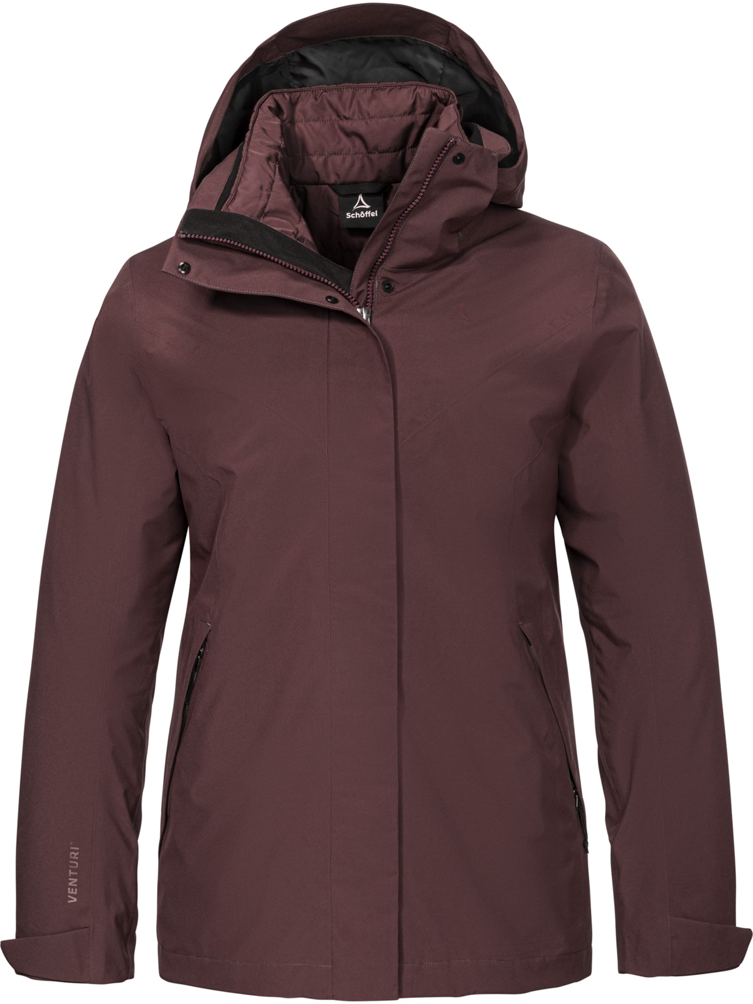 Schöffel Outdoorjacke '3in1  Tamina' in Lila: Vorderseite