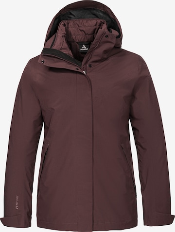 Schöffel Outdoorjacke '3in1 Tamina' in Lila: Vorderseite
