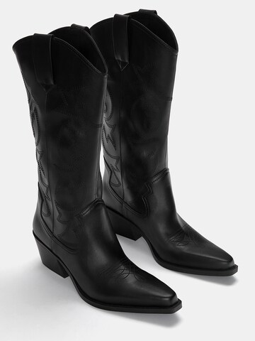 Bottes de cowboy Pull&Bear en noir