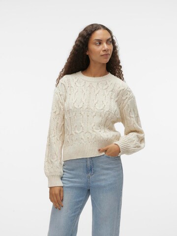 VERO MODA Sweater 'ANEMONE' in Beige: front
